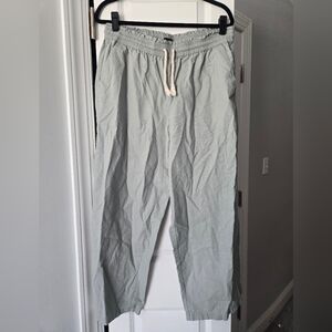 J. Crew Seafoam Green Linen Pants